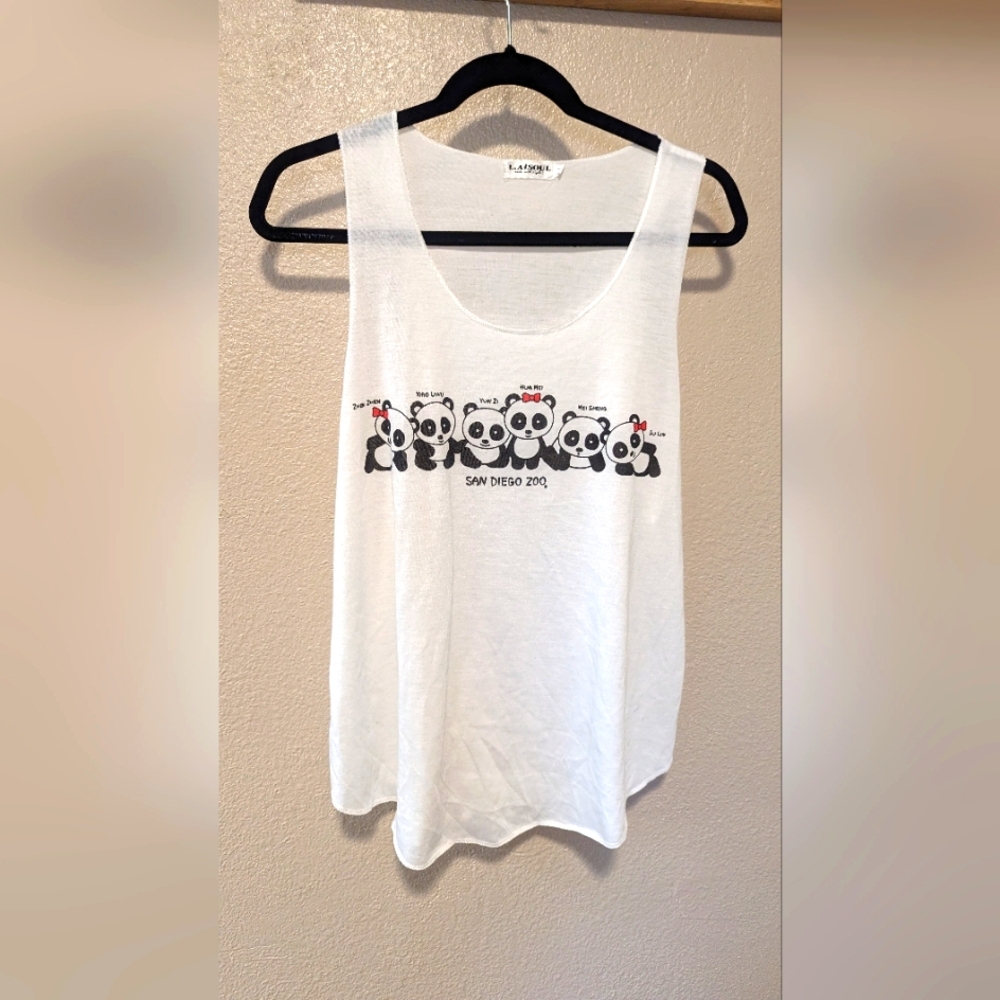 San Diego zoo Panda tank top